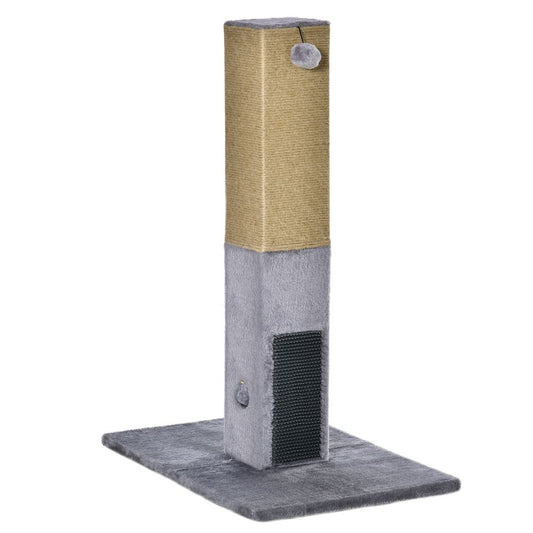 Cat Scratching Post 79cm Scratcher Climber Cat Tree Activity Centre - Grey