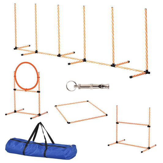 Pet Agility Training Equipment Dog Play Run Jump Hurdle Obedience Training Set